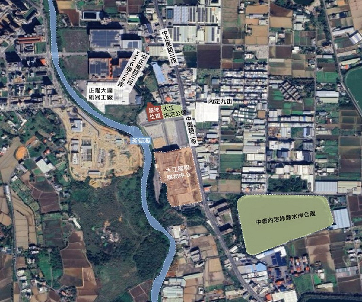 內壢段社宅基地位置圖。