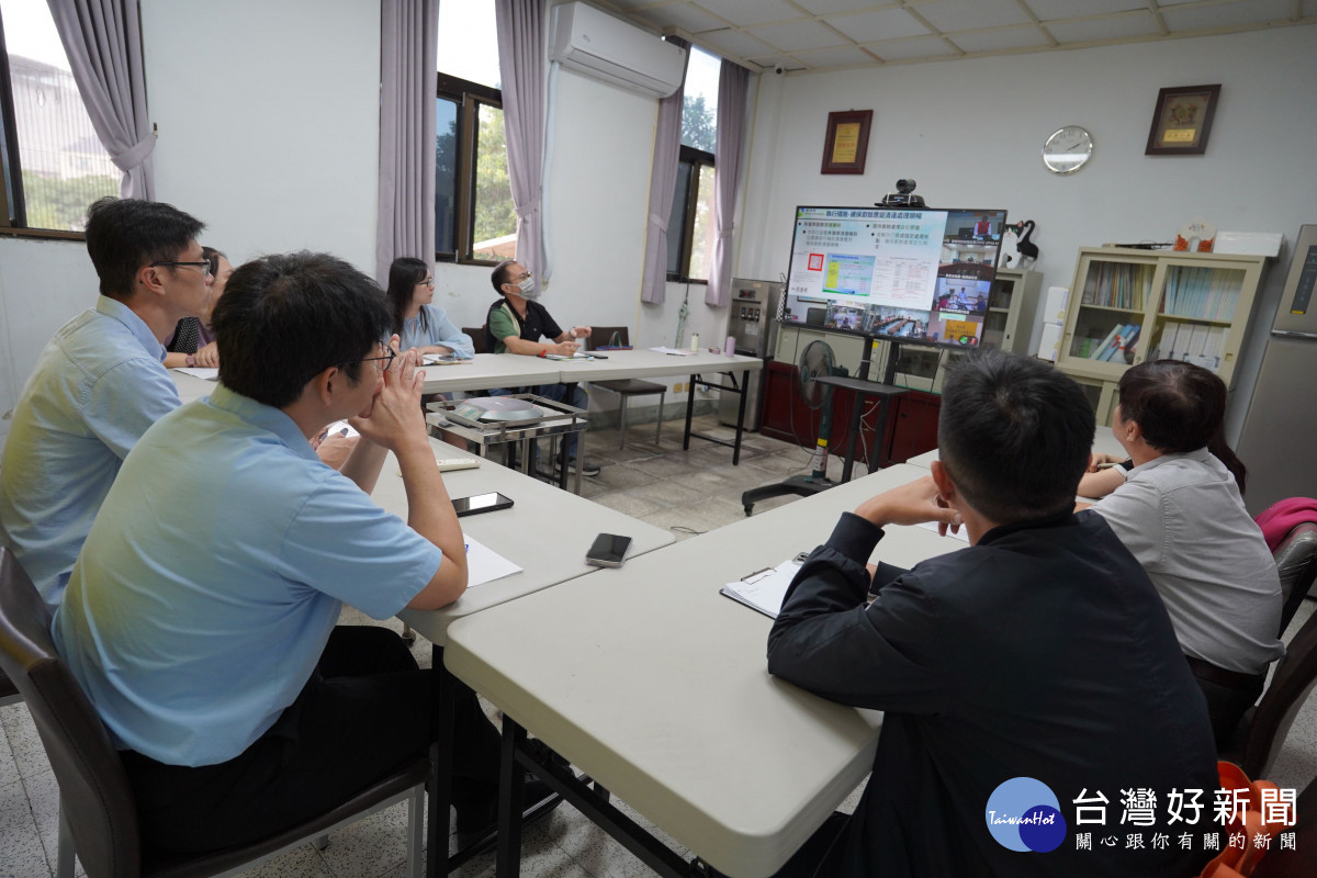 非洲豬瘟中央災害應變中心視訊會議。