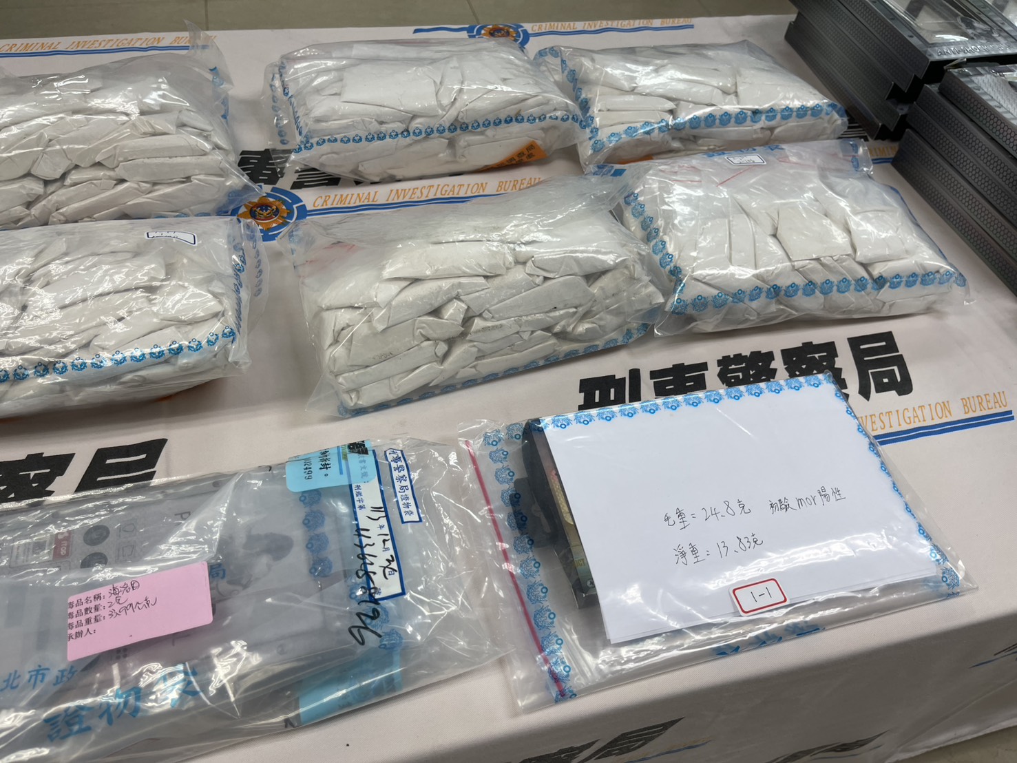 手機殼夾帶毒品走私入境　台馬警方合作起獲2千萬海洛因 245