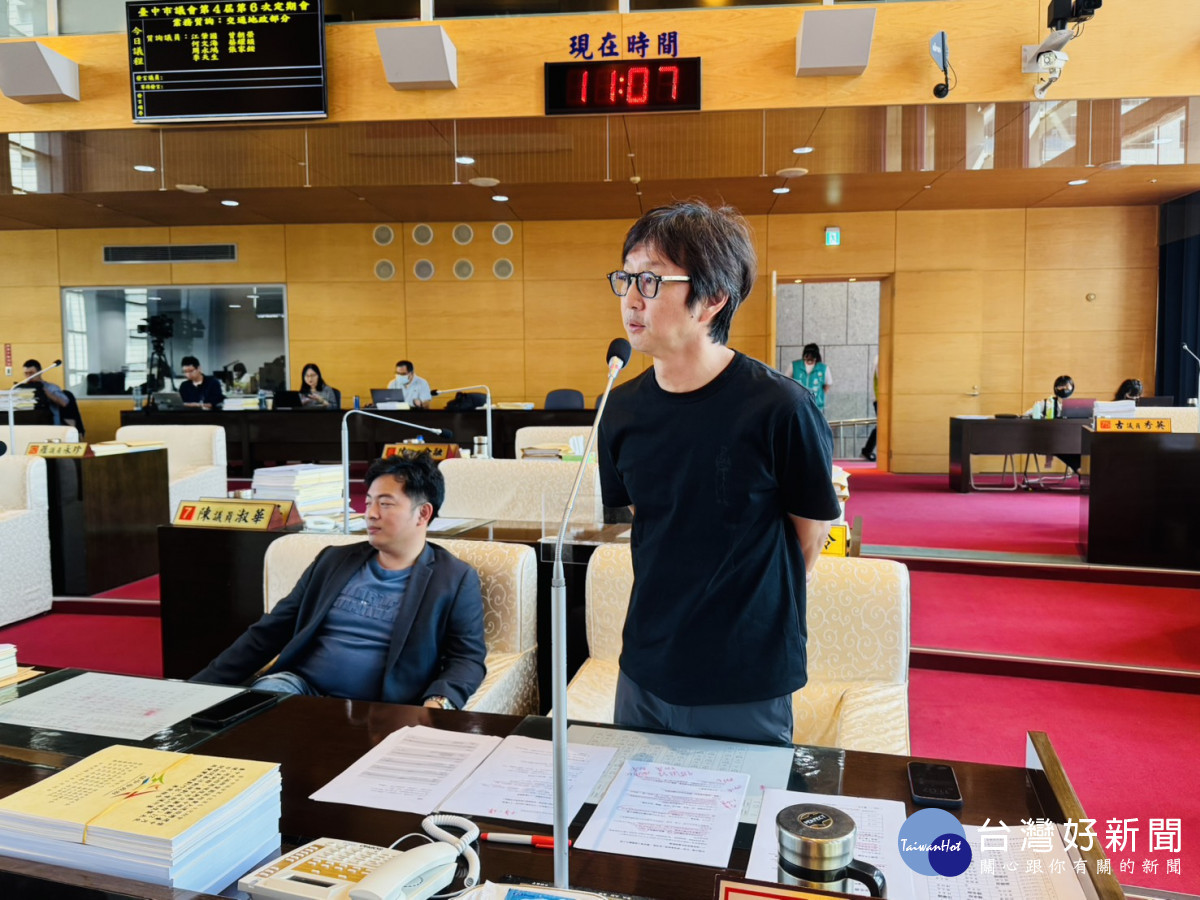 江肇國議員針對捷運工程局編制質詢。