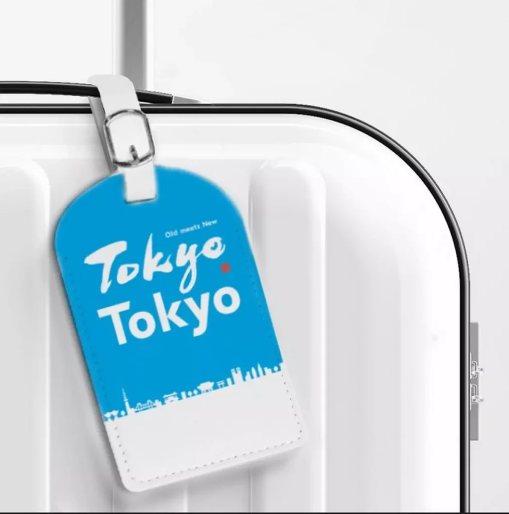 特製的TOKYO TOKYO行李牌，兼具東京元素與實用性，想到東京旅行，心情不禁變得更美麗！ⒸTCVB