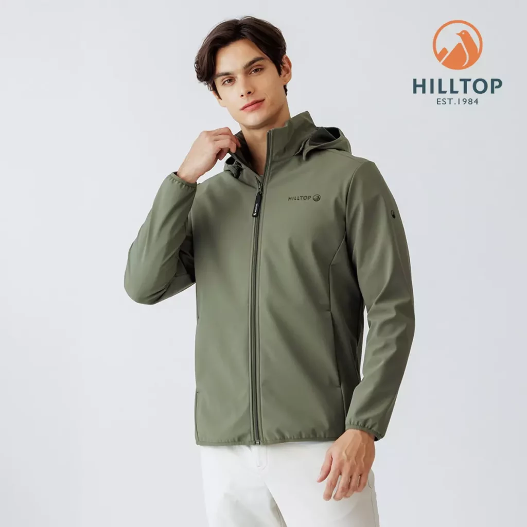 【Hilltop山頂鳥】碳足跡SOFT SHELL防風透氣保暖彈性外套 (軟殼衣) 男款