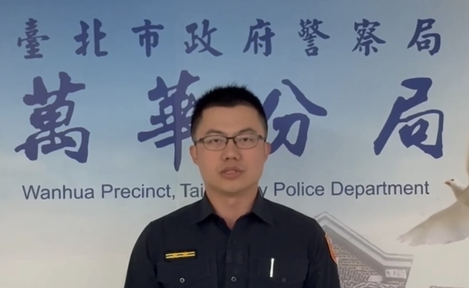 西門町派出所所長陳韋勲案情說明。