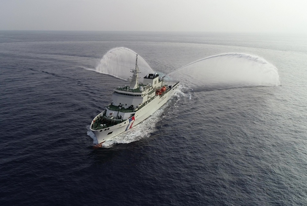 海巡4艘旗艦到齊 首艘原住民族名西拉雅巡護船命名下水 234 cnews204251101a04