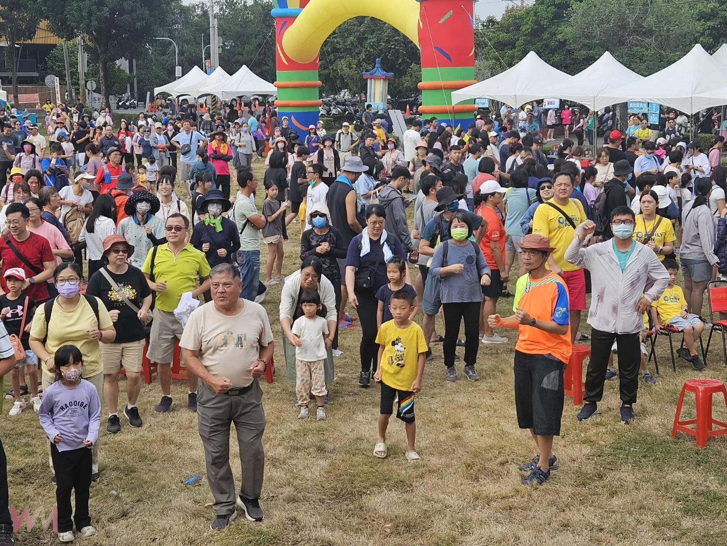 健行遇水趣！二水千人健行水上漂　親水體驗田園樂活