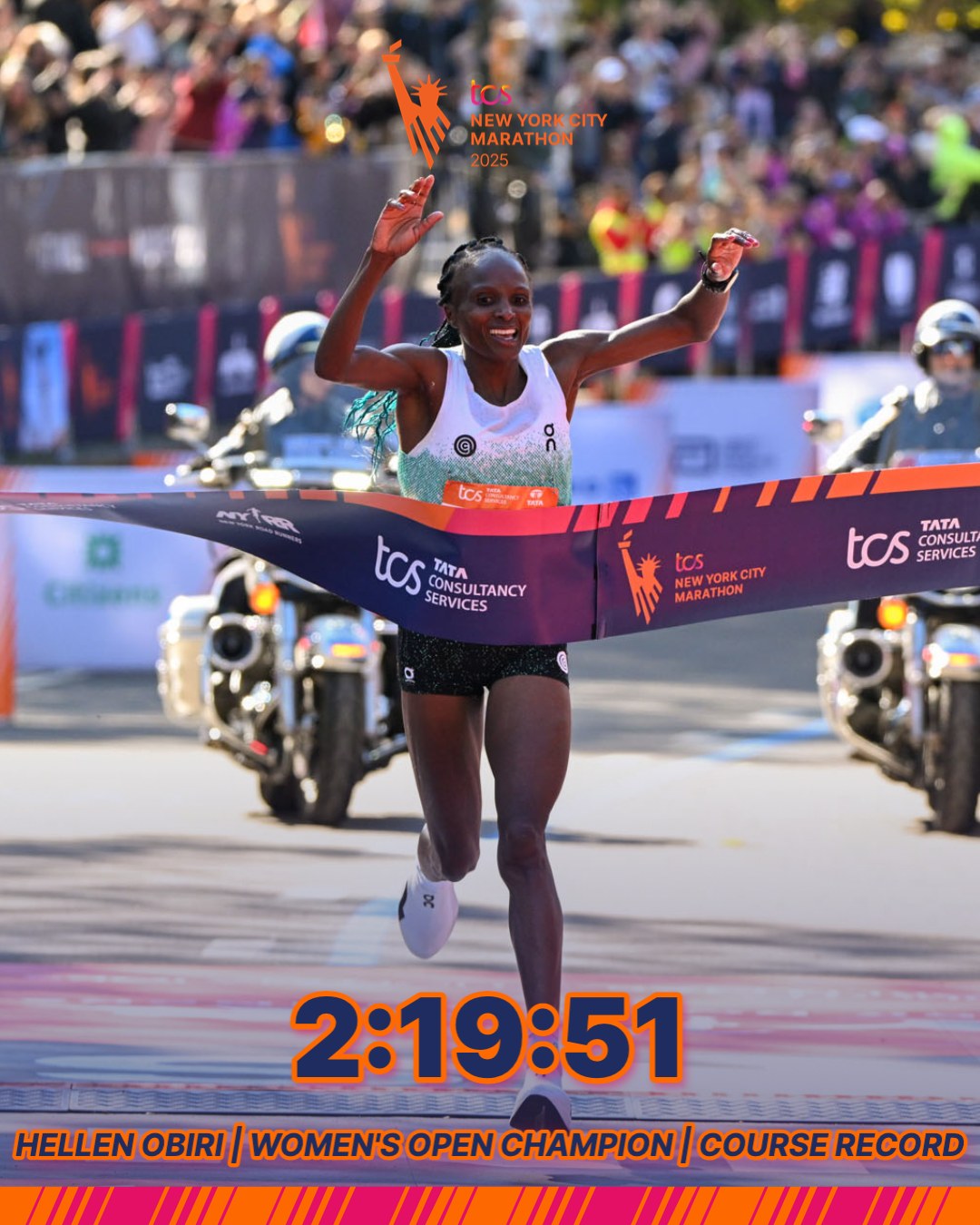 2025 紐約馬拉松｜肯亞再次稱霸男女子組冠軍，Hellen Obiri同時打破賽道記錄