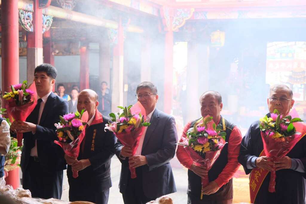 ▲新埔褒忠亭義民廟今日舉行114年度秋祭大典。