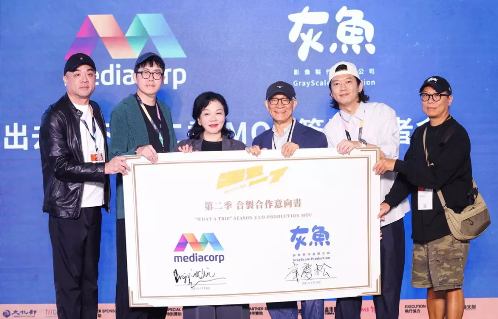 製作人潘俊豪、導演沈丹桂、新傳媒首席內容創作官 Virginia Lim 、總監製廖慶松、導演王天