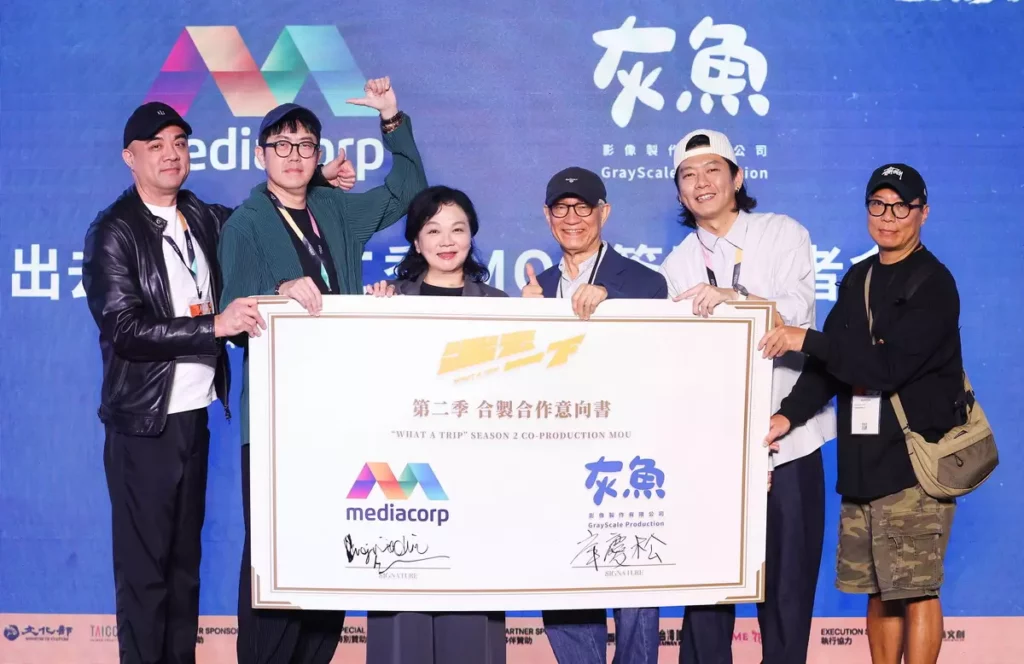 製作人潘俊豪、導演沈丹桂、新傳媒首席內容創作官 Virginia Lim 、總監製廖慶松、導演王天