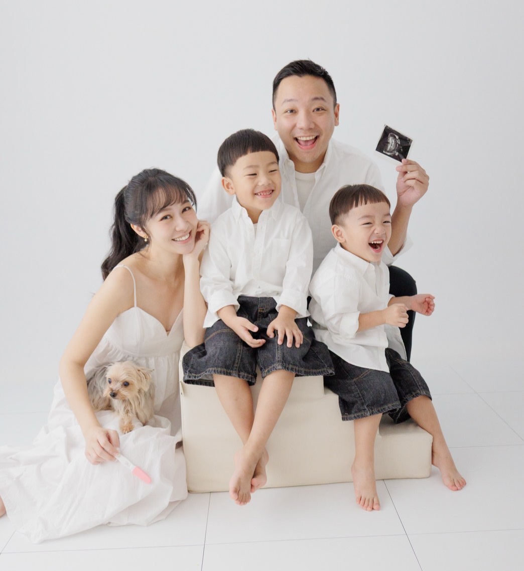▲喜迎第三胎!張以理盼推友善育兒政策:讓年輕人不怕生、不累養。