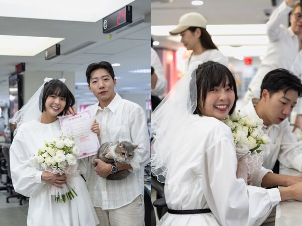 黃沐妍宣布結婚甜曬結婚照。(圖/翻攝黃沐妍臉書)