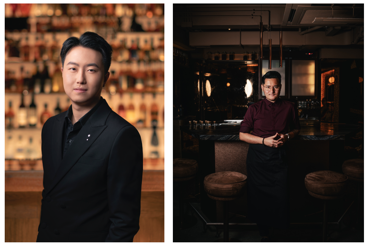 （左起）調酒師蔡禮謙及Ajit Gurung將於「澳門銀河」呈獻 Tatler Off Menu主理雞尾酒創作。