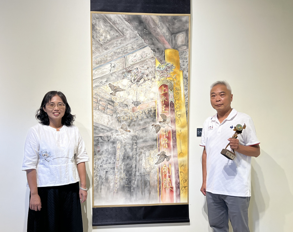 十類藝術綻放創意火花,第26屆磺溪美展精彩開展。圖/記者鄧富珍翻攝