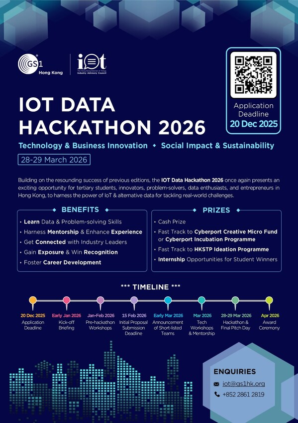 IOT Data Hackathon第三屆盛勢回歸 激發創新思維