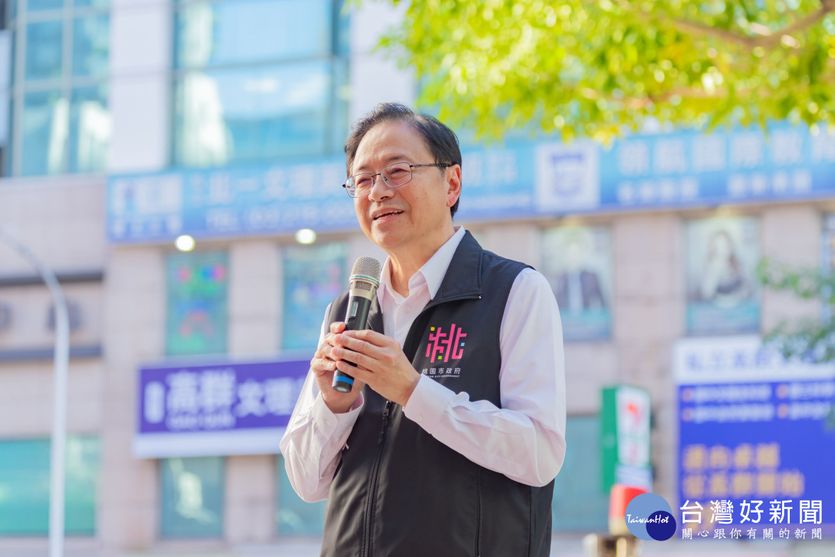 張市長致詞。<br /><br /> <br /><br />