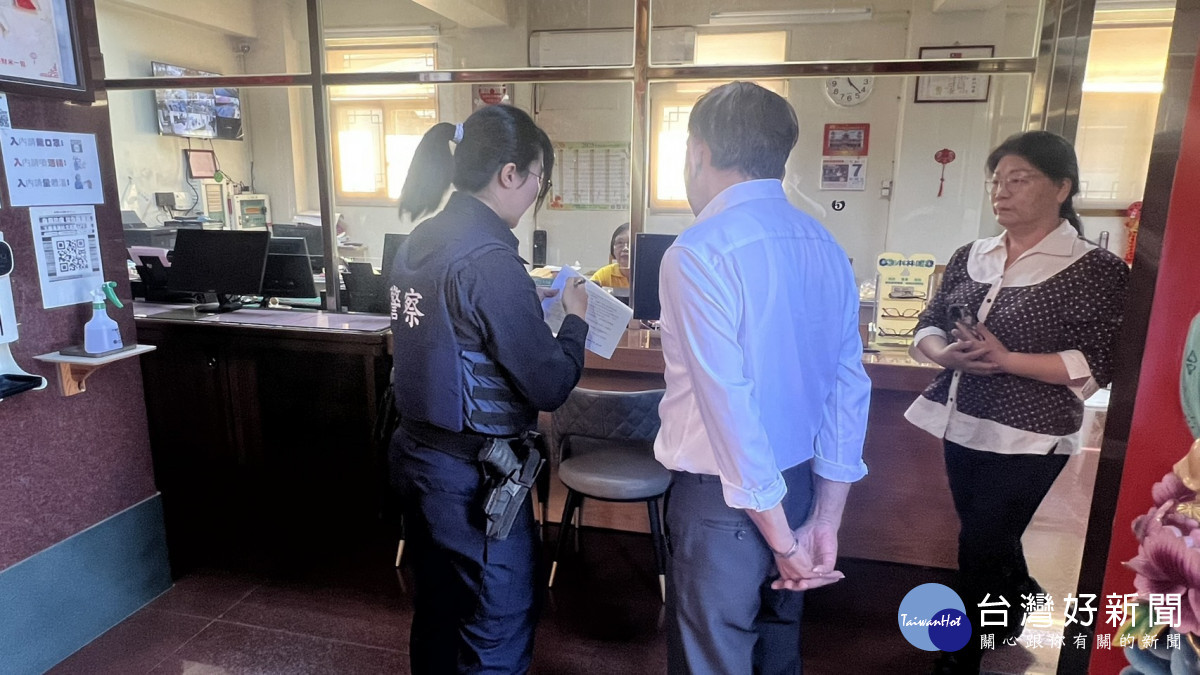 楊梅警提醒廟宇強化監控與防護措施。
