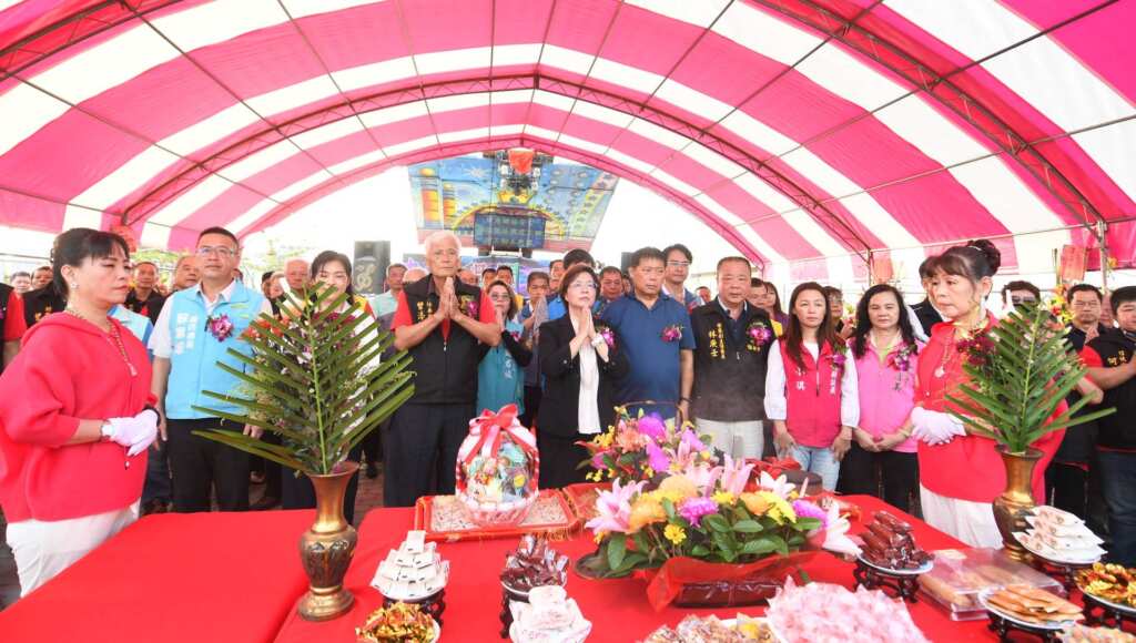▲伸港福安宮媽祖園區動土祭拜儀式。(圖/彰化縣政府提供)