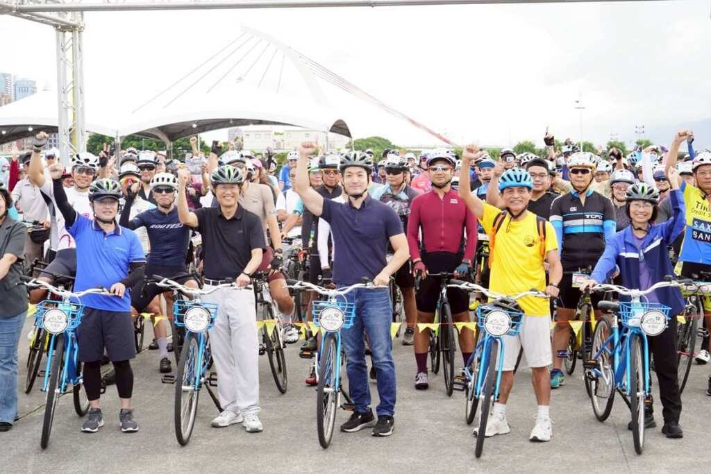 ▲2025環騎臺北年終大會師活動,吸引眾多市民朋友「騎」聚大佳河濱公園,共同挑戰騎乘認證。