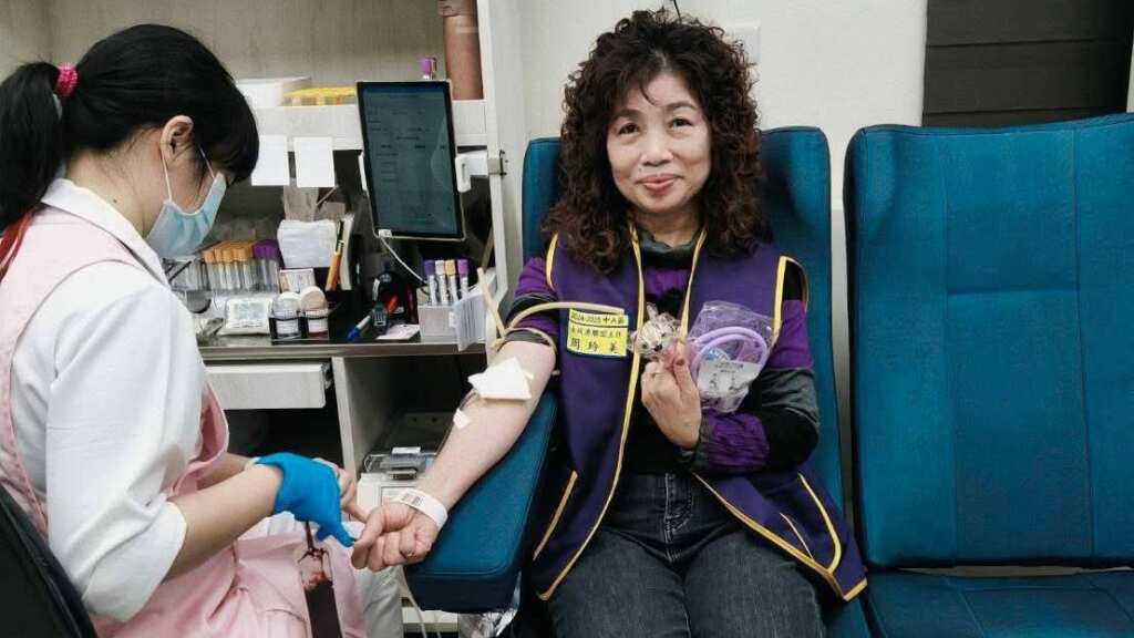 ▲台中市金綾子國際同濟會新任會長何續惠，即日起將連推七場捐血活動，目標募集1000袋鲜血，以備患者不時之需。（圖／台中市金綾子國際同濟會提供）