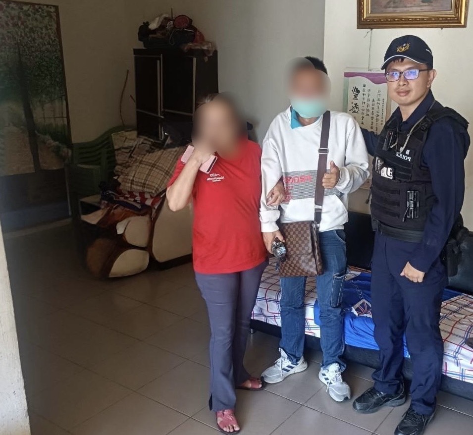 身障男子誤上月台迷途 楊梅警即時伸援助返家 S 77250614 0