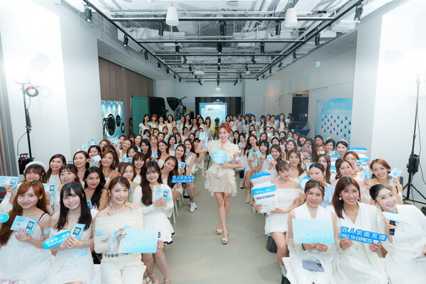 品牌大使陳凱琳率領百位女生見證純淨去皺力量，展現自信笑容