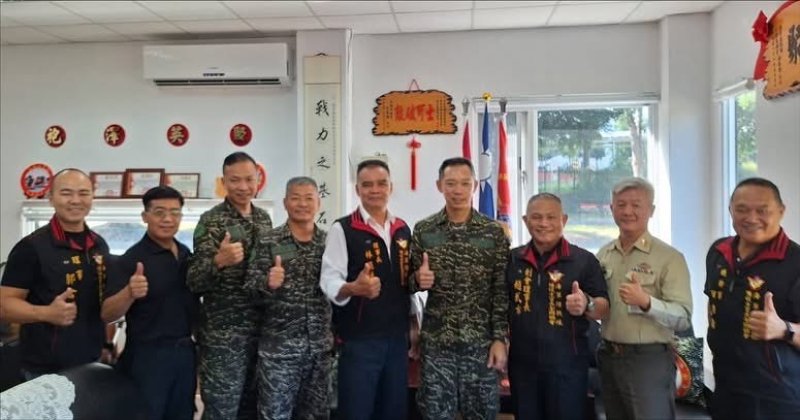 海軍陸戰隊66旅旅長吳將軍訪全國備役士官長協會 致謝花蓮救災期間善舉