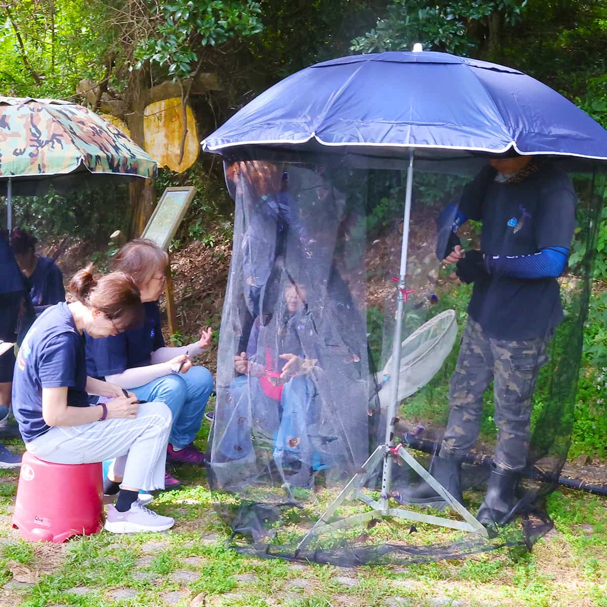 ▲賞蝶親子體驗讓親子跟著專業老師體驗紫斑蝶標放任務，化身生態觀察員，從認識到實作，親眼見證生命的奇蹟。（圖／茂管處提供）