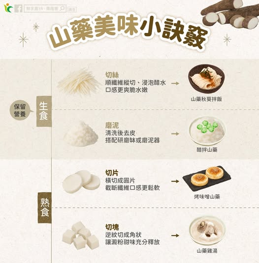 山藥產季到!農糧署教你4種切法品嘗多變美味 575114397 1145111751100787 7465469444311662496 n