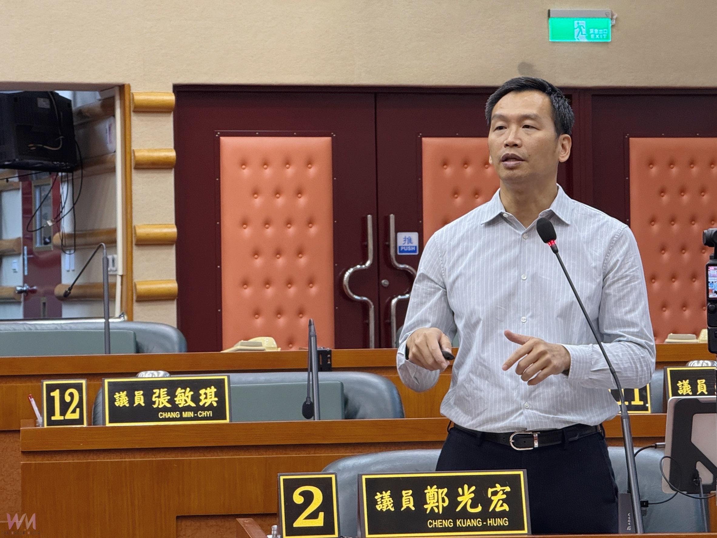 財劃法修正獲配款減少   市議員鄭光宏籲中央不應犧牲嘉義市利益