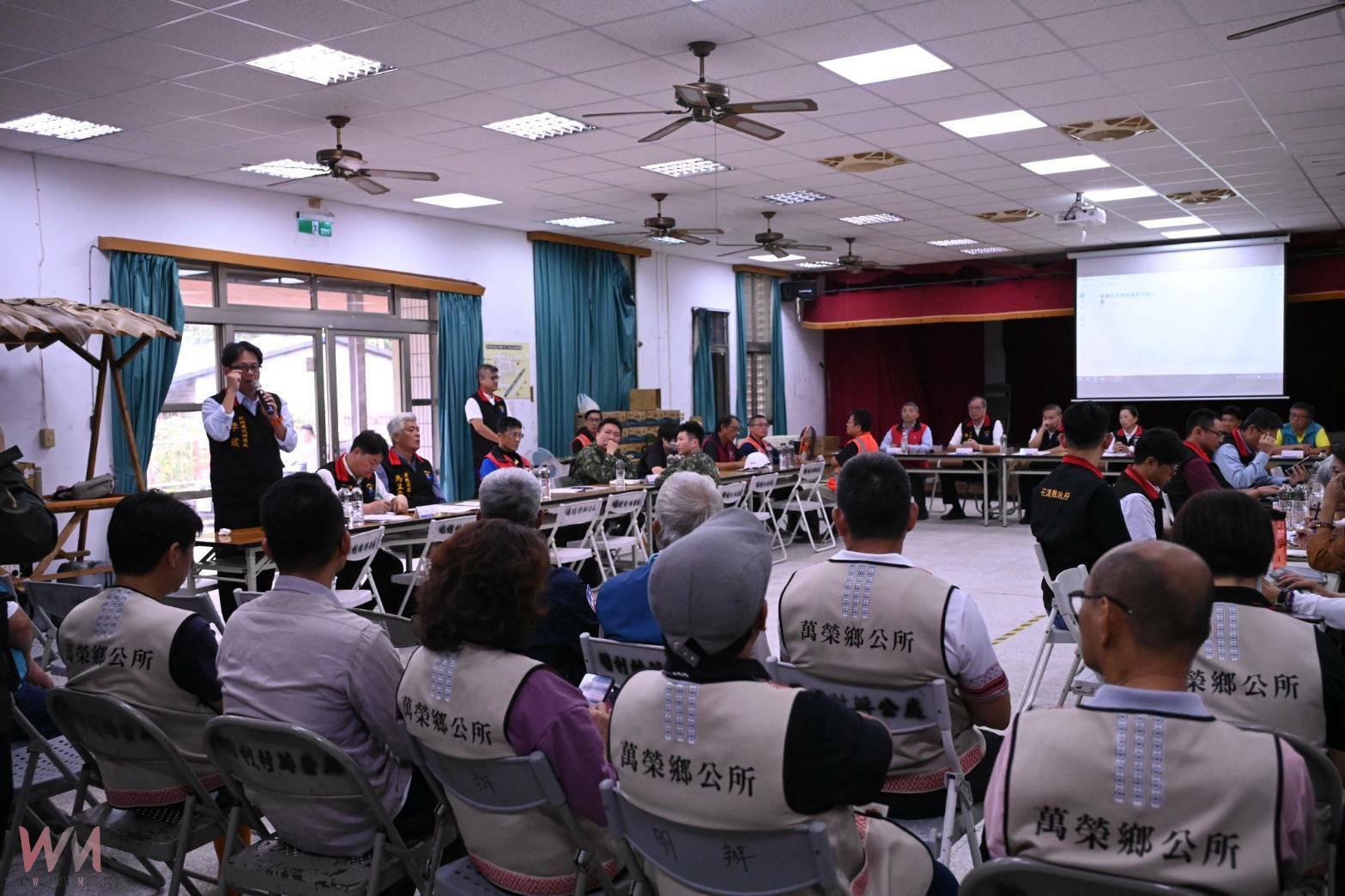 鳳凰颱風災中應變會議 花蓮縣長徐榛蔚前進明利村坐鎮 - https://www.watchmedia01.com