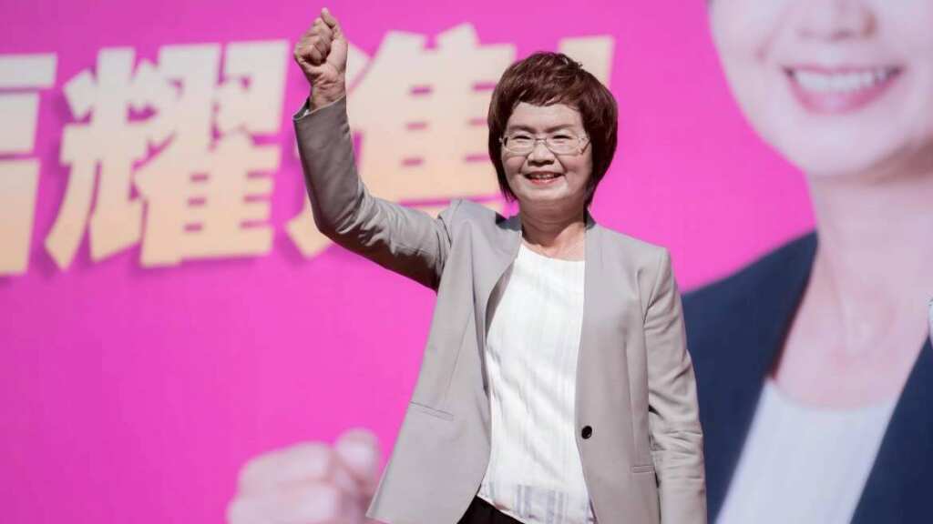 ▲民進黨立法委員陳素月今日舉辦記者會宣布參選彰化縣長。(記者林明佑翻攝)