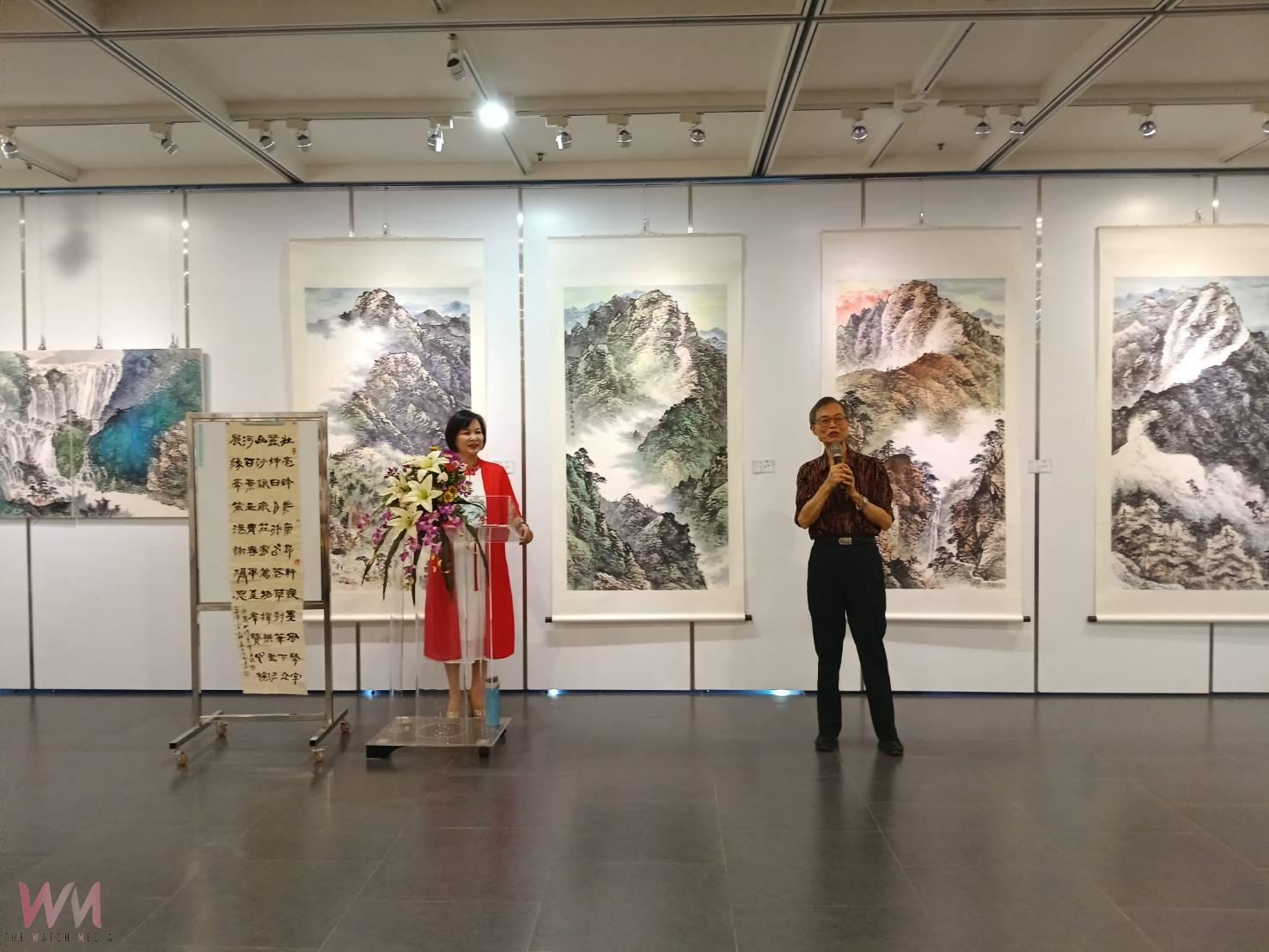 壯麗山河入畫來　黃乾成（黃宇立）水墨創作展於北港文化中心盛大開幕 - https://www.watchmedia01.com