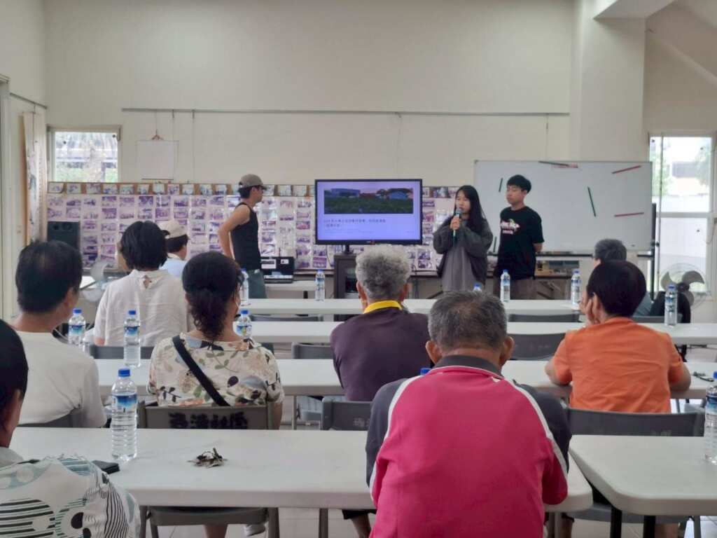 ▲大葉大學設計系團隊介紹提案。（記者林明佑翻攝）