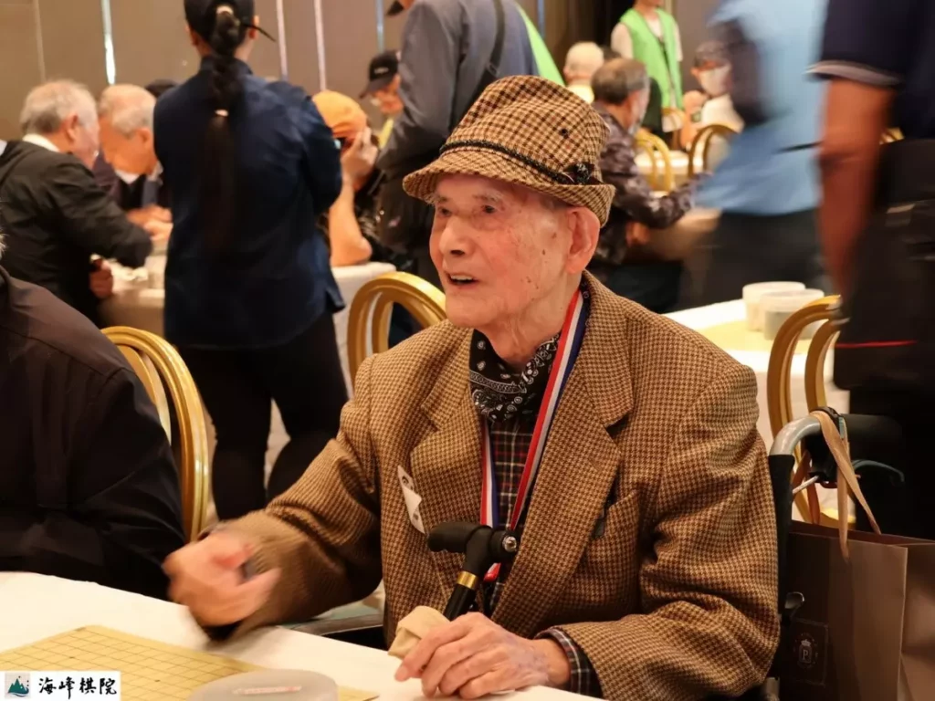 連續參加23年的北區長青賽棋友 周朝棟 (95歲)