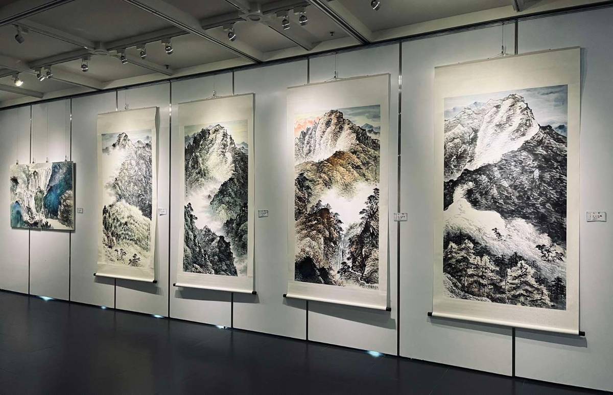 雲林北港文化中心展出「壯麗山河」水墨展 40件作品完整呈現