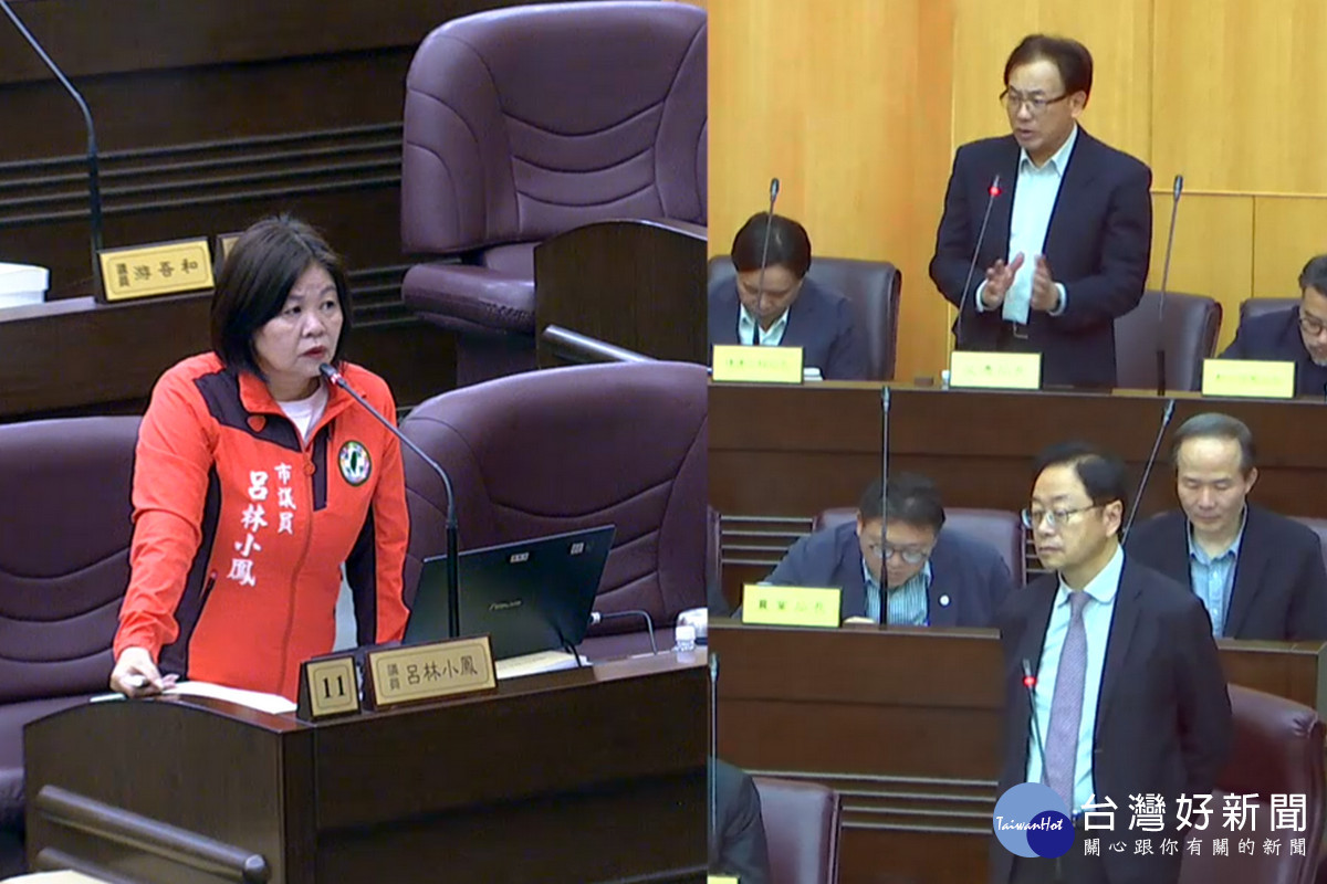 針對交建設議題,桃園市議員呂林小鳳質詢桃園市長張善政。<br /><br />