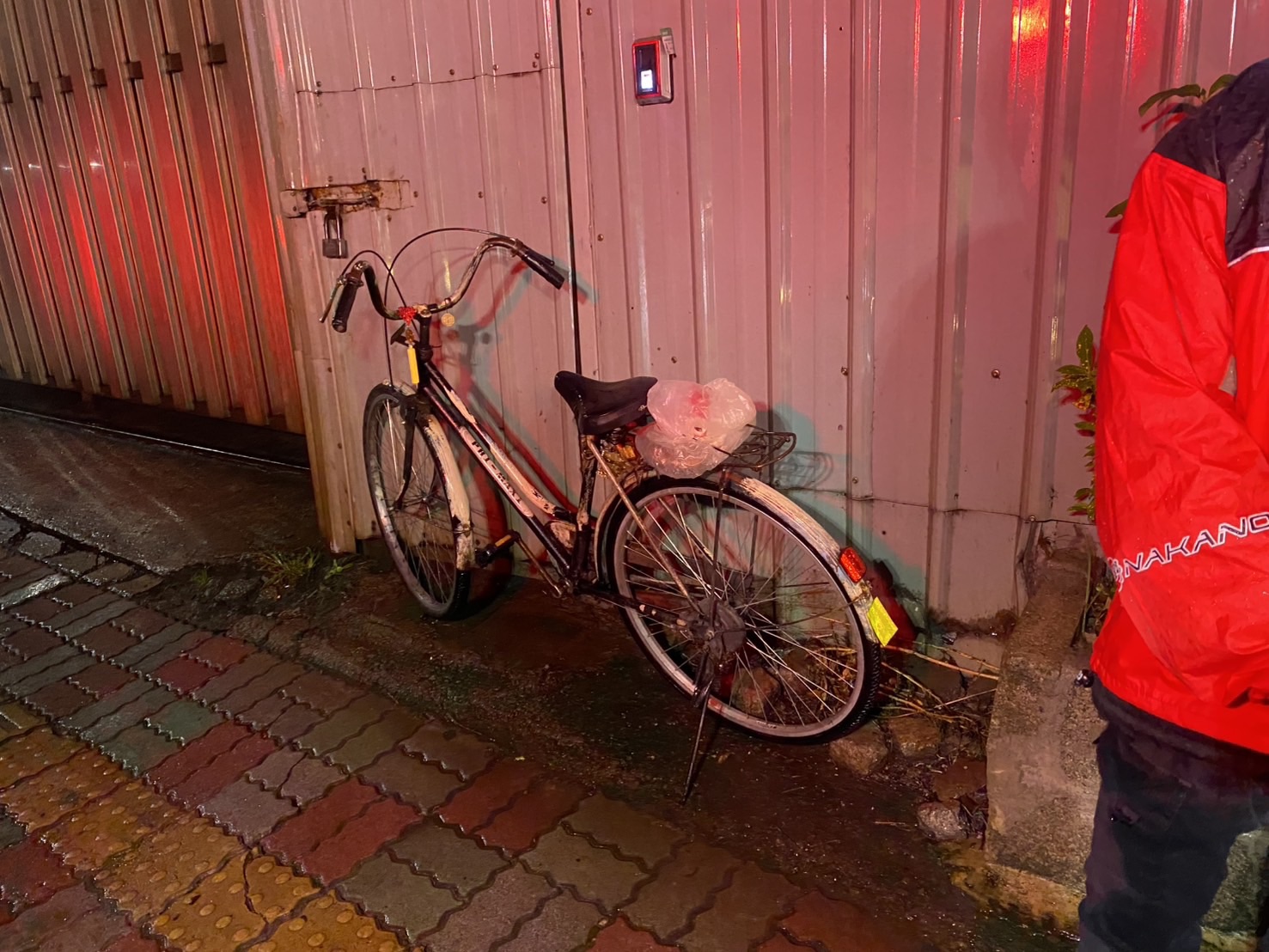 陳姓老翁騎乘的腳踏車。