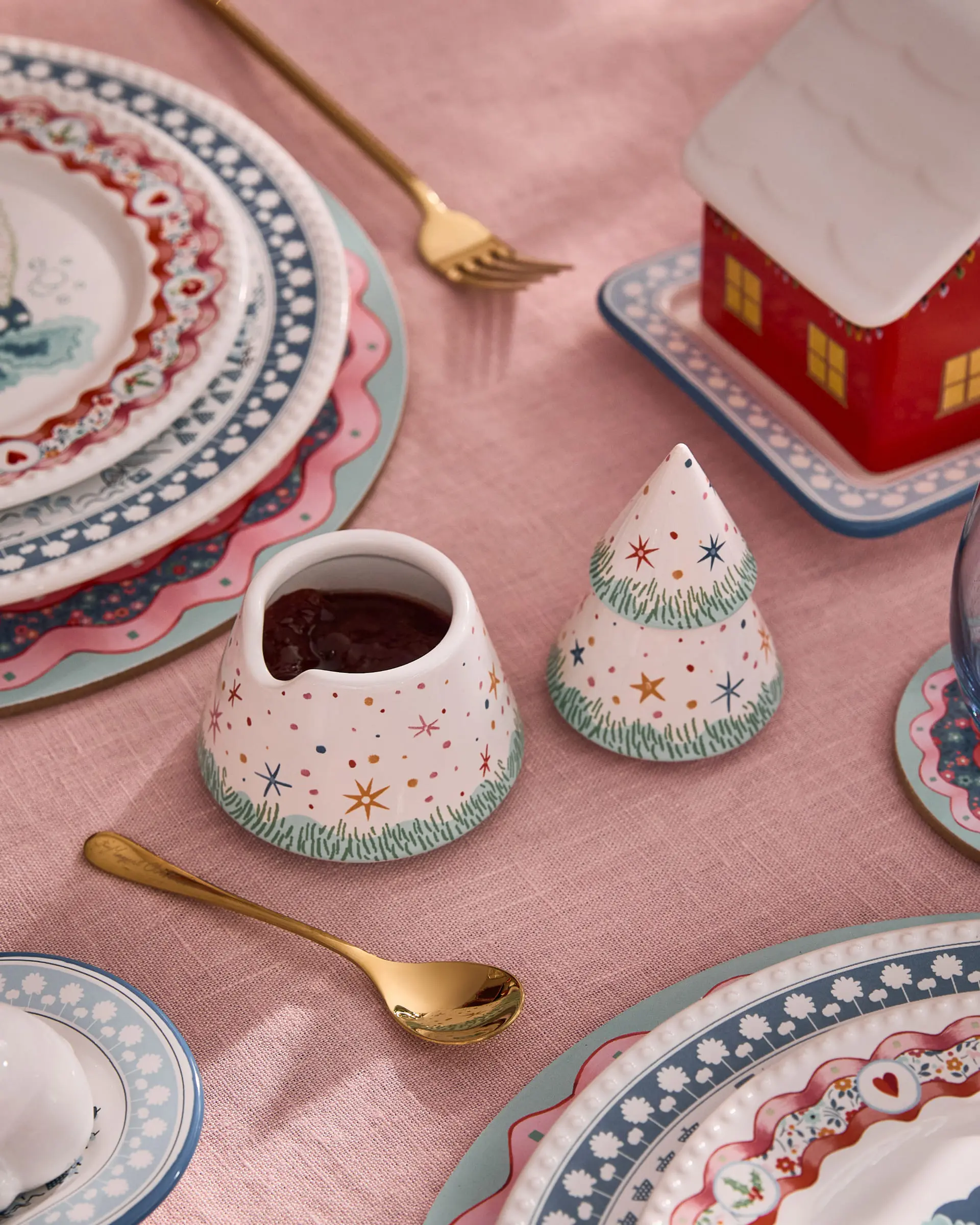 【cath Kidston】cath Kidston 2025 聖誕系列亮相 Christmas Journey聖誕造型調味罐 0