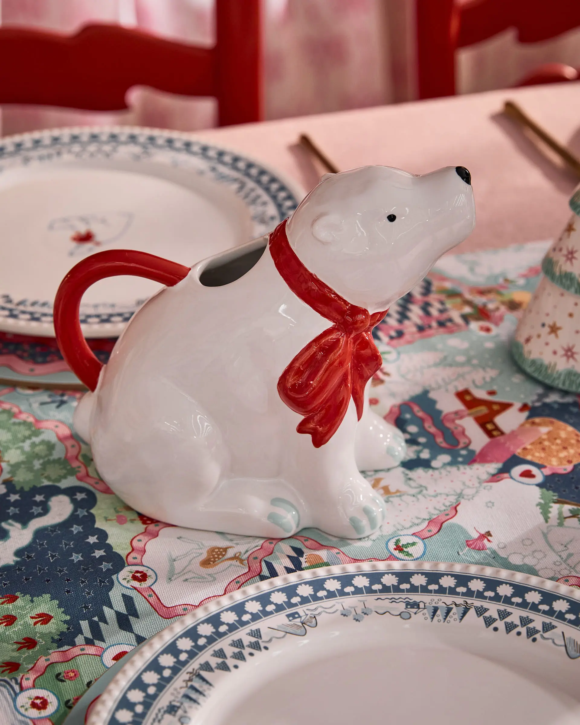 【cath Kidston】cath Kidston 2025 聖誕系列亮相 Polar Ditsy北極熊造型調味醬料壺 0