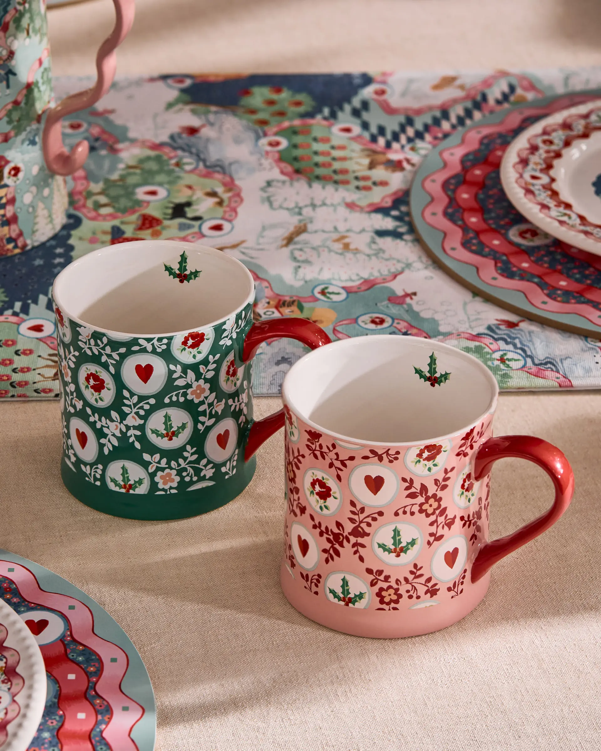 【cath Kidston】cath Kidston 2025 聖誕系列亮相 聖誕布置馬克杯 0