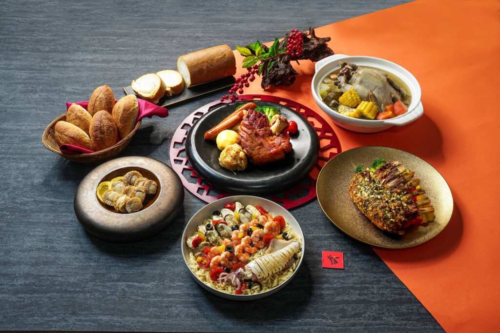 ▲台中福華大飯店推出常溫年菜外帶組,10人份優惠價$13,888(原價$16,888)。(圖/台中福華大飯店提供)
