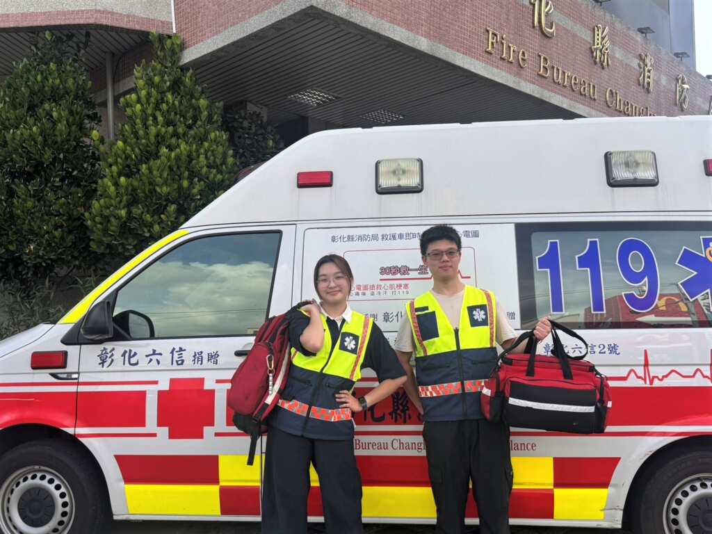 ▲彰師大青年投入義消行列，EMT-1訓練結業勇闖救護第一線。（圖／彰化縣消防局提供）