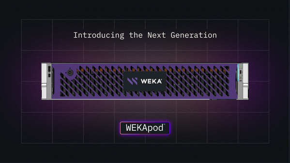 WEKA 推出新一代 WEKApod 設備,重新定義人工智能儲存經濟效益
