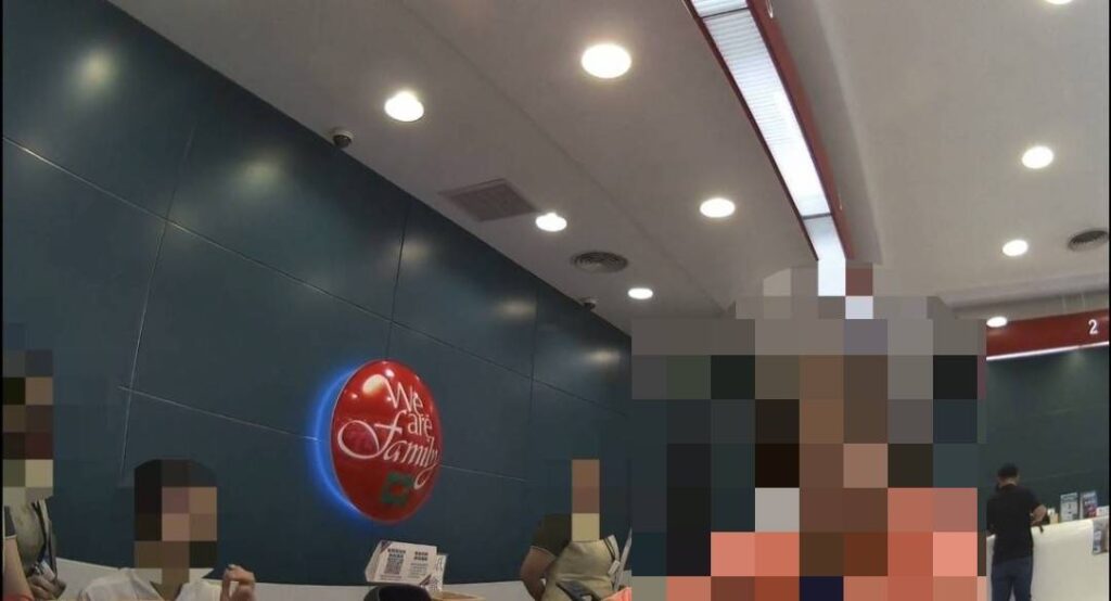 行員察覺有異，通報西湖派出所員警到場共同攔阻詐騙。(圖／記者薛秀蓮 翻攝)