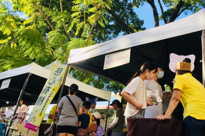 慈心有機農業發展基金會推廣友善農業,市集當日有集點兌獎活動。 圖:農業部林業及自然保育署台中分署/提供