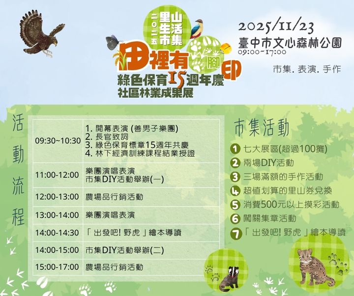 「里山生活市集」百攤友善農友齊聚 打造人與自然共好農業模式