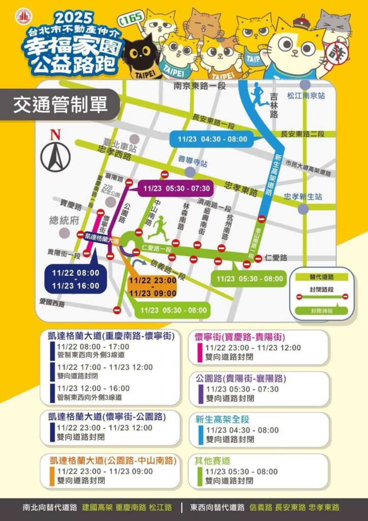 2025台北市不動產仲介幸福家園公益路跑 週日登場 相關交通管制措施 請用路人提前改道行駛 32 %E4%B8%80 45