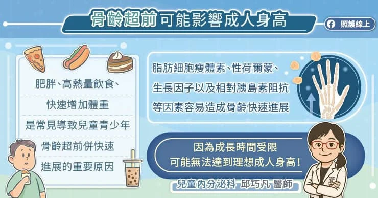 骨齡超前就是性早熟?
