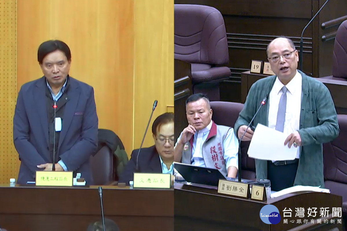 針對捷運A10站議題，桃議員劉勝全質詢捷工局長劉慶豐。<br /><br /> 