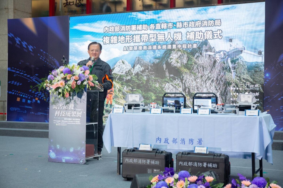 ▲消防署署長蕭煥章致詞